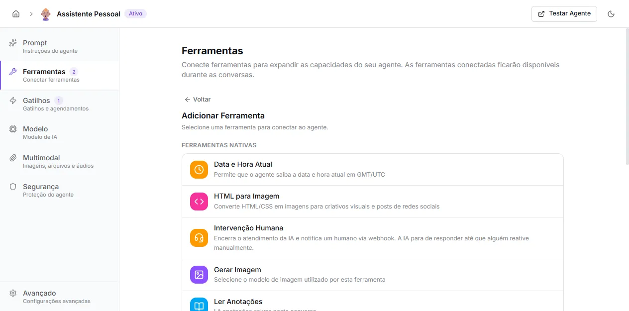 Top of native tools list